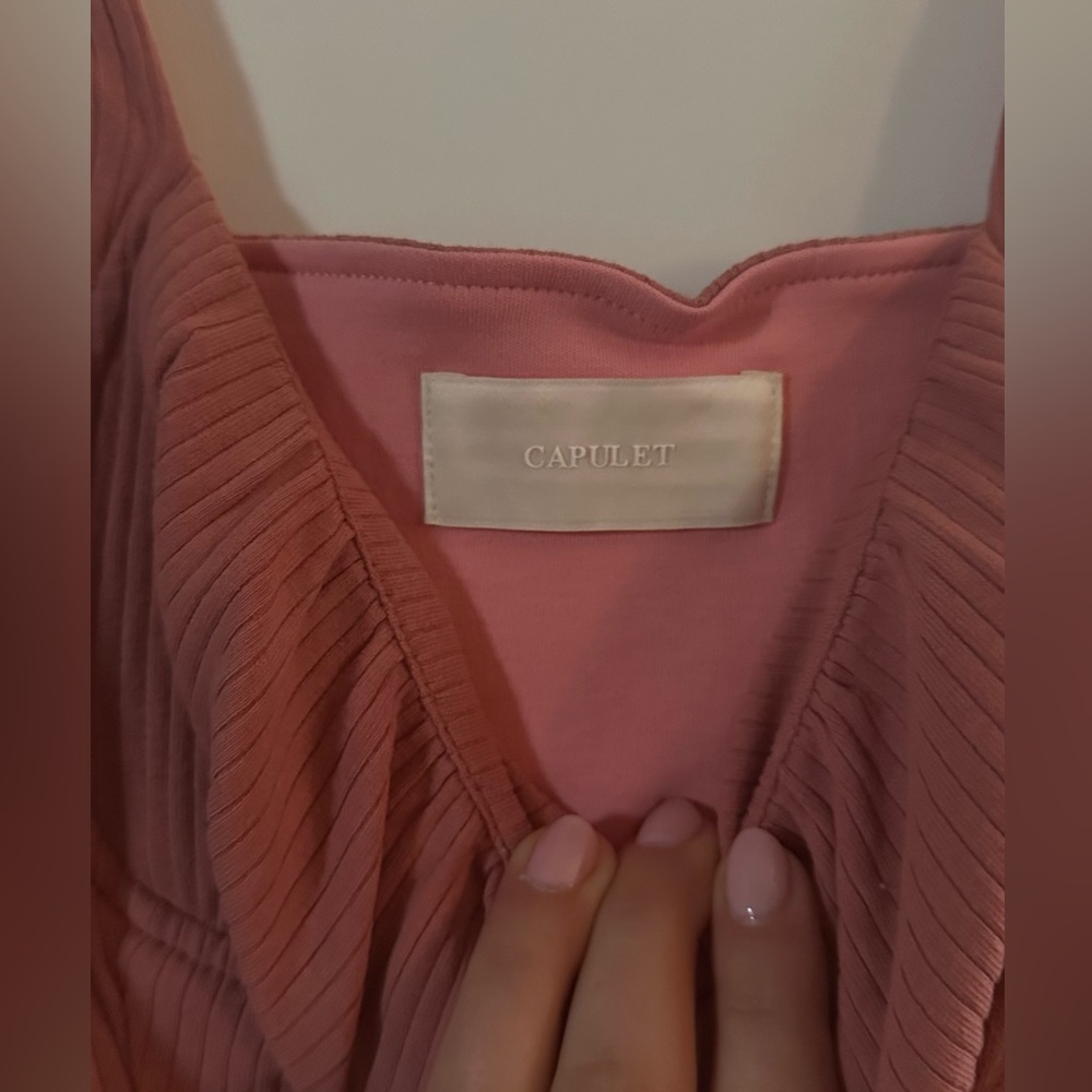 NWT Pink Ribbed Dress - Picture 4 of 4